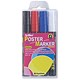 Artline Poster-Colour Paint Marker Outdoor and Indoor Prime Assorted Ref EPS-4-4WA [Wallet 4]