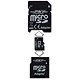 PNY Technologies MicroSD Media Memory Card and Adaptor Capacity 2GB Ref P-MICROSD2GBKAD1-BX