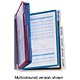 Durable Vario Wall Display Unit Polypropylene with Tabs and Brackets 10 Panels A5 Black 5507/01