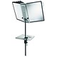 Durable Sherpa Desk Clamp Display Unit Adjustable with 10 Panels A4 Black Ref 5818/00