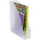 Leitz PLUS Magazine File Extra Capacity with Adjustable Spine Label Holder A4 Clear Ref 24760003