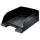 Leitz Plus Jumbo Letter Tray Deep-sided with 2 Label Positions Black Ref 52330095