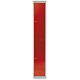 Bisley Locker Deep Steel 2-Door W305xD457xH1802mm Goose Grey/Red Ref CLK182-7370