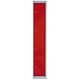 Bisley Locker Deep Steel 4-Door W305xD457xH1802mm Goose Grey/Red Ref CLK184-7370