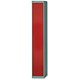 Bisley Locker Steel 1-Door W305xD305xH1802mm Goose Grey-Red Ref CLK121-7370