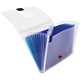 Snopake Expanding Organiser File with Multicolured Elektra Dividers 13-Part A4 Clear Ref 15173
