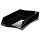 CEP Isis Letter Tray Stackable or to Stagger Robust Elegant Moulded Polystyrene Black Ref 2111801