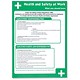 Stewart Superior Health and Safety Poster Laminated Health and Safety At Work H420xW595mm Ref HS040