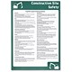 Stewart Superior Health and Safety Poster Laminated Construction Site Safety H420xW595mm Ref HS042