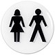 Stewart Superior Office Logo Sign Polyurethane Convex Dia.60mm Toilets Ref CV003