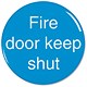 Stewart Superior Office Logo Sign Polyurethane Convex Dia.60mm Fire Door Keep Shut Ref CV009