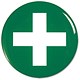 Stewart Superior Office Logo Sign Polyurethane Convex Dia.60mm First Aid Ref CV012