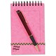 Europa Midi Notepad Twin Wire Headbound 100 Pages 80gsm 150x102mm Pink Ref 3123 [Pack 10]