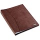 Rexel Display Book Soft Touch 24 Pockets with Cover Suede Effect Chocolate Ref 2101184