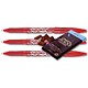 Pilot FriXion Rollerball Pen 0.4mm Line Red Ref 224101202 [Pack 12 and Chocolate Bar] Oct-Dec 2008