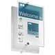 Durable Crystal Sign Wall-mountable Acrylic with Fixings and Printable Inserts A4 Ref 4825/19
