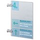 Durable Crystal Door Sign Banner Projecting Acrylic with Fixings and Printable Inserts A4 Ref 4848/19