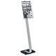 Durable Crystal Floor Stand Sign Aluminium with Inserts Weighted Base Height-adjustable A3 Ref 4819/19