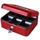 Helix Value Cash Box with Simple Latch and 2 Keys plus Removable Coin Tray 200mm Red Ref WN7060