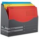 Esselte Organiser Box Desk Free Corrugated Cardboard includes 6 Folders Wallets Assorted Ref 15665