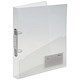 Rexel Ice Ring Binder Polypropylene Standard 25mm A4 Translucent Clear Ref 2102045