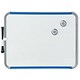 Nobo SlimLine Drywipe Board Magnetic with Pen and Eraser 220x14x280mm White and Blue Ref QB05142AS