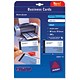 Avery Quick and Clean Business Cards Inkjet 260gsm 8 per Sheet Matt Coated Ref C32015-10 [80 Cards]