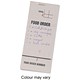 Pads Bar Food Pad 3-Part Receipt Order and Ticket Numbered 1-100 65mmx150mm Ref PAD84 [Pack 50]
