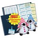 Durable Visitors Book Leather Look 300 Badge Inserts W90xH60mm Ref 1463-00 [and Penguin] Oct-Dec 2008