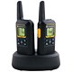 Motorola 2 Radios Two-way Batteries Transformer and Charger 8 Channels Range 8km Ref XTR446