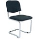 Trexus Cantilever Chair Upholstered Stackable Seat W480xD420xH470mm Silver Frame Charcoal