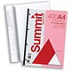 Summit Refill Pad Narrow Ruled with Margin 60gsm 400 Pages A4 White Ref 677655 [Pack 3]