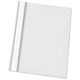 Esselte Report Flat File Lightweight Plastic Clear Front A4 White Ref 28321 [Pack 25]