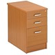 Trexus Plus Filing Pedestal Desk-high 3 Drawer W414xD800xH725mm Beech