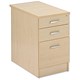 Trexus Plus Filing Pedestal Desk-high 3 Drawer W414xD800xH725mm Maple