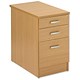 Trexus Plus Filing Pedestal Desk-high 3 Drawer W414xD800xH725mm Oak