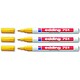 Edding 751 Paint Marker Xylene and Toluene-free Bullet Tip 1-2mm Line Yellow Ref 751005 [Pack 10]