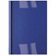 Image of GBC Thermal Binding Covers 4mm Front PVC Clear Back Leathergrain A4 Royal Blue Ref IB451027 [Pack 100]