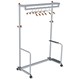 Alba Coat and Garment Rack Mobile Lockable Castors Capacity 40-50 Hangers W1200xD600xH1800mm Ref PMLUXWL6