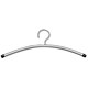 Alba Coat Hanger for Racks Wooden and Metallic Grey Finish Ref PMCIN6 [Pack 6]