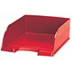 Leitz Plus Jumbo Letter Tray Deep-sided with 2 Label Positions Red Ref 52330025