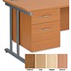 Sonix Filing Pedestal Fixed Suspended Under Desk 2 Drawer with 1 Deep W420xD570xH500mm Oak
