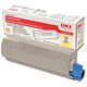 OKI Laser Toner Cartridge Page Life 5000pp Yellow [for C5800 C5900 C5550 MFP] Ref 43324421