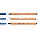 Stabilo Point 88 Fineliner Pen Water-based 0.8mm Tip 0.4mm Line Blue Ref 88/41 [Pack 10]