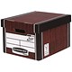 Fellowes R-Kive Premium Classic Storage Box Woodgrain Original Size W330xD381xH254mm Ref 7250101 [Pack10]