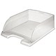 Leitz Plus Jumbo Letter Tray Deep-sided with 2 Label Positions Clear Ref 52330003