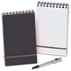 Europa Major Notepad Wirebound Elasticated Ruled 80gsm 300 Pages 202x127mm Black Ref 4611 [Pack 5]