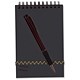 Europa Midi Notepad Twin Wire Headbound 100 Pages 80gsm 150x102mm Black Ref 4938 [Pack 10]