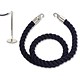 Alba Rope and Hook Set with Royal Blue 1.5m Long 24mm Diameter Rope and Chrome Hooks
