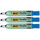 Bic ONYX 1591 Permanent Marker Large Chisel Tip Line Width 3.1-6.2mm Blue Ref 841829 [Pack 12]